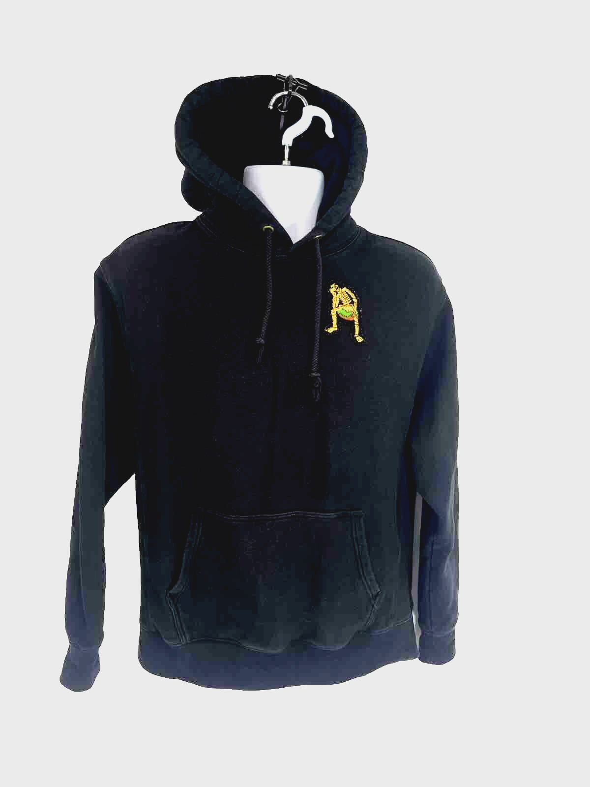 FILA Rowing Blazers Felpa con Cappuccio Uomo Taglia Large Nera Derry Scheletro Perline