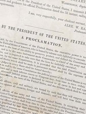 Andrew Johnson / By the President of the United States A Proclamation 1st 1867