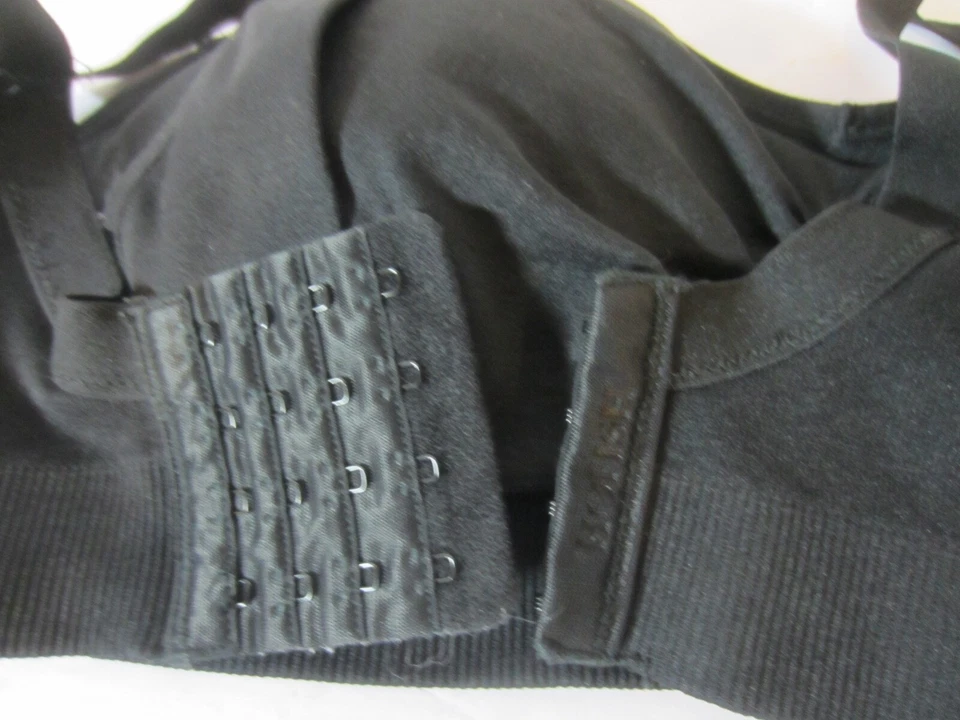 Black Hofish XL Nursing Bra Size XL- Nylon & Spandex- Preowned (321CB) - Image 2 of 4