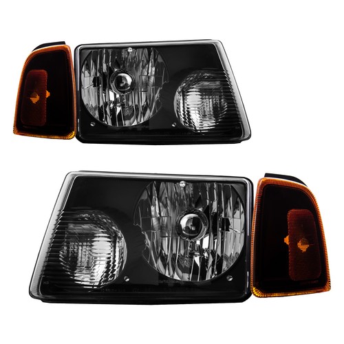 New HEADLIGHTS ASEEMBLY For FORD RANGER 2001-2011 Amber Clear DOT&SAE-Certified - Picture 5 of 12