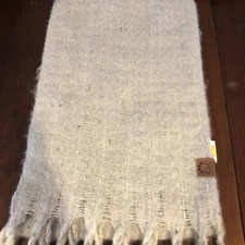 C & C California Grey Scarf Fringe NWOT