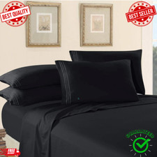 1800 Series 4 Piece Bed Sheet Set Hotel Luxury Ultra Soft Deep Pocket Sheets Set