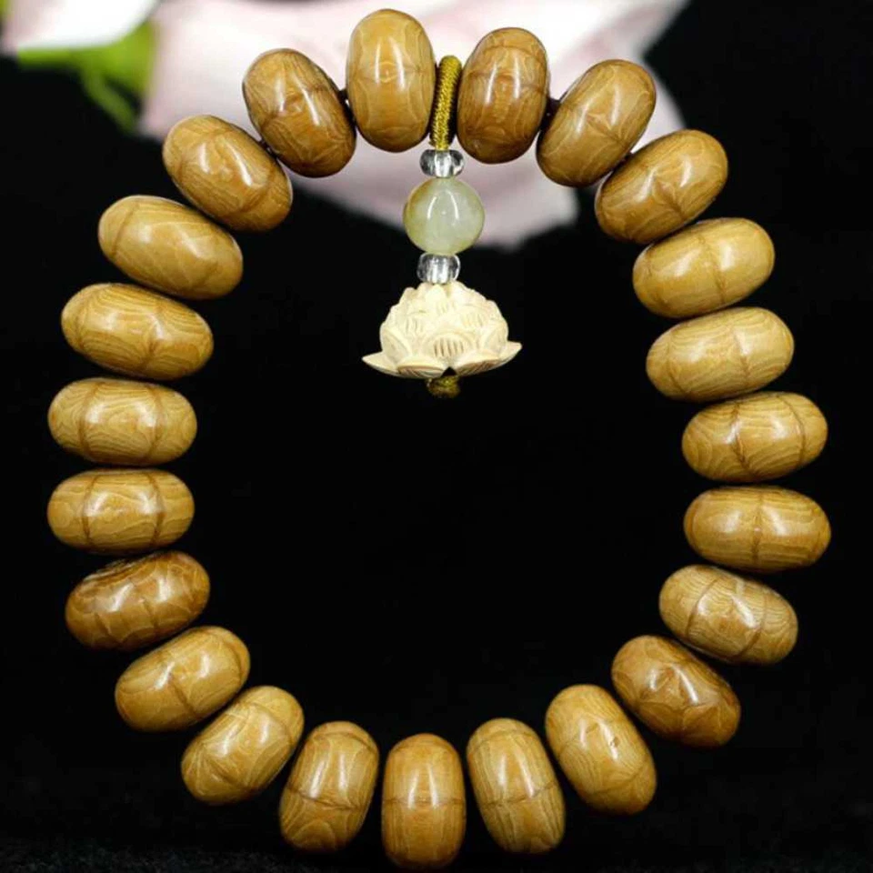 Abelia Abacus beads Cuff Men Mala Buddha Lucky Bracelet Beaded Chakra - Image 4 of 4