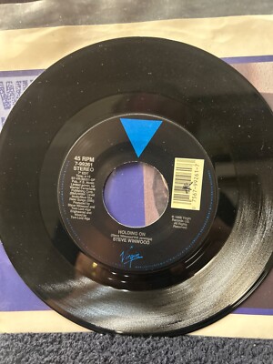 STEVE WINWOOD-Orig HIT 45 & Pic Sleeve-''Holding On''-1988-NM/EX