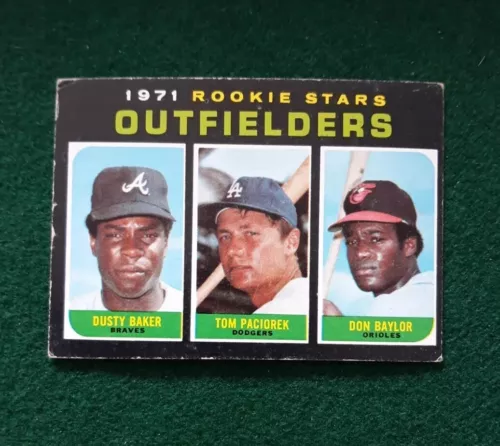 1971 Topps - High # Dusty Baker, Don Baylor, Tom Paciorek #709 (RC)