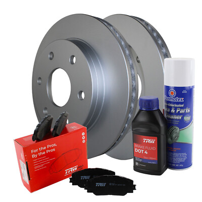 Front Brake Kit 305mm Disc Rotors TRW Pro Ceramic Pad For Cadillac Chevrolet GMC