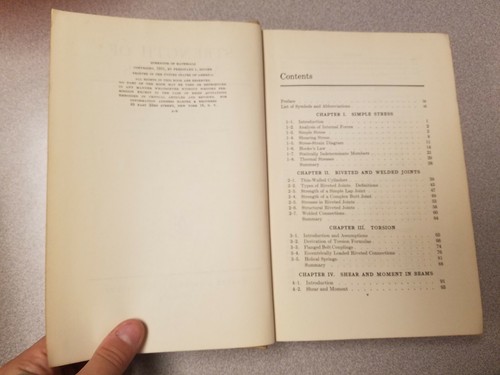 Strength of Materials by Ferdinand Singer 1951 1st Edition Book Vintage Science - 第 2/3 張圖片