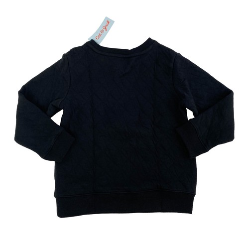 Cat & Jack Toddler Boys Size 5T Pullover Sweatshirt Black/Berry Maroon (2 Pack) - Picture 3 of 8
