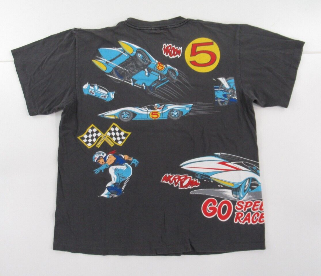 Vintage Changes 1992 Speed Racer Racer X Gray T Shirt Made