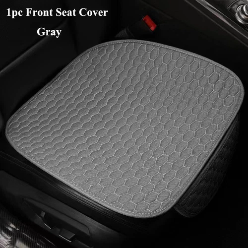 Linen Front Rear Car Seat Cover Protector Seat Back Cushion Pad Mat Fr Truck SUV - Bild 11 von 24