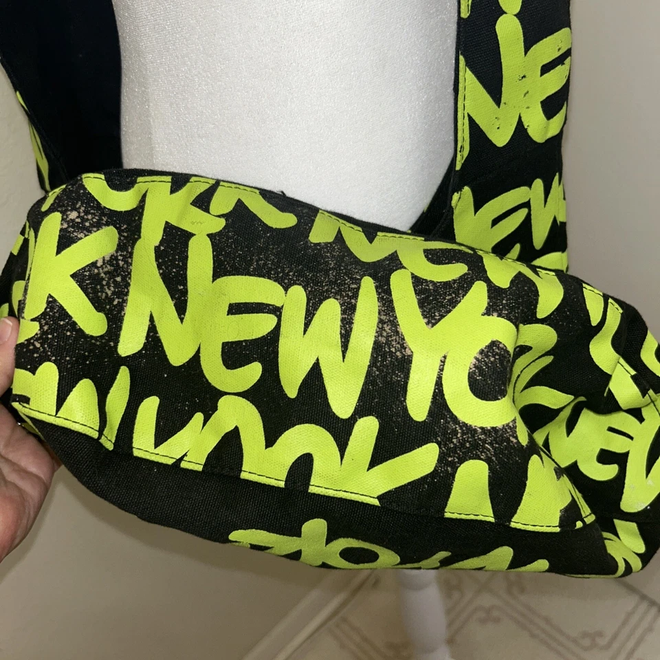 Bolso de Hombro Robin Ruth New York de Lona Negro Bandolera Hobo Bolso Bandolera Grande Foto 4 de 4