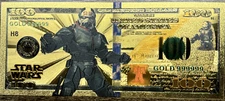 Wrecker - Bad Batch - Star Wars 24k Gold Foil Banknote Collectible $100 Bill