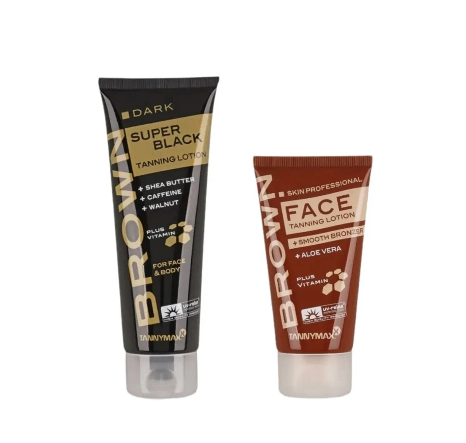Tannymaxx Brown/Super Black Tanning Lotion+Face Tan 175ml/Solariumkosmetik