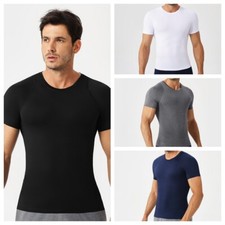 Men's Tight Running T-Shirt Fitness Training Quick Dry Breathable Sports Tops