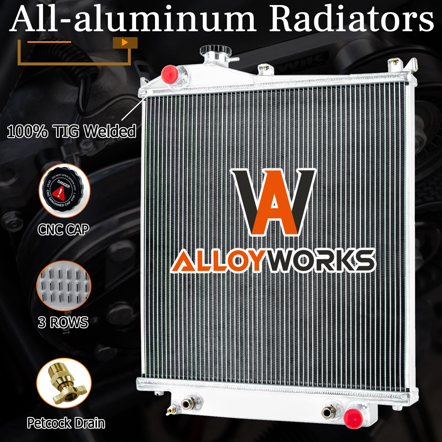 2006-2010 Ford Explorer Sport Trac Mercury Mountaineer 3-Row Radiator