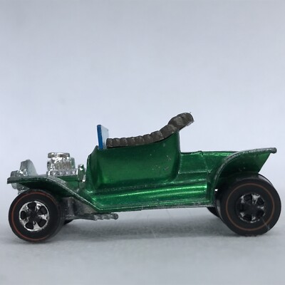 Hot Wheels Redline Hot Heap 1967 Green Gray Int. Made In Hong Kong
