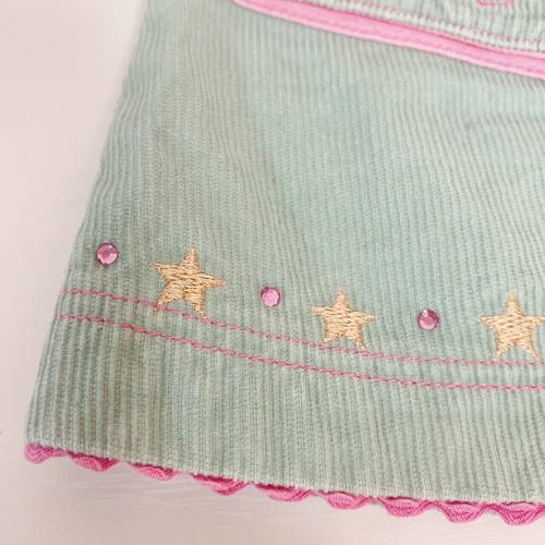 Mezzo Piano Skirt Green Frill Star Heart Pocket Cotton Kids Approx. H 110cm JP - Picture 4 of 24