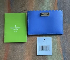 Kate Spade Graham Maple Court Card Case Mini Wallet Hyacinth Blue