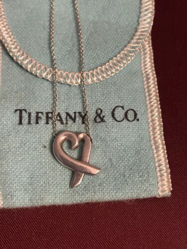 Tiffany & Co Elsa Peretti Loving Heart Silver Necklace - Picture 6 of 12