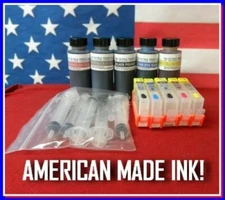 Compatible Ink Refill Kit 5 HP 564 XL Refillable Cartridges with Ink
