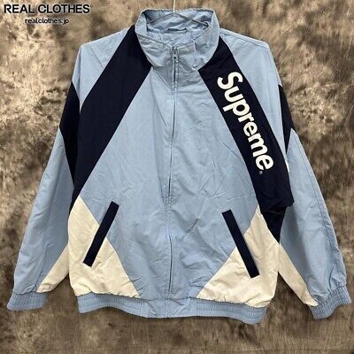 Supreme 20SS Paneled Track Jacket Light Blue Size L Full Zip Supreme 20SS Paneled Track Jacket Light Blue Size L Full Zip