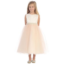 BLUSH Size 10 Flower Girl Dress Bridesmaid Birthday Recital Graduation Formal