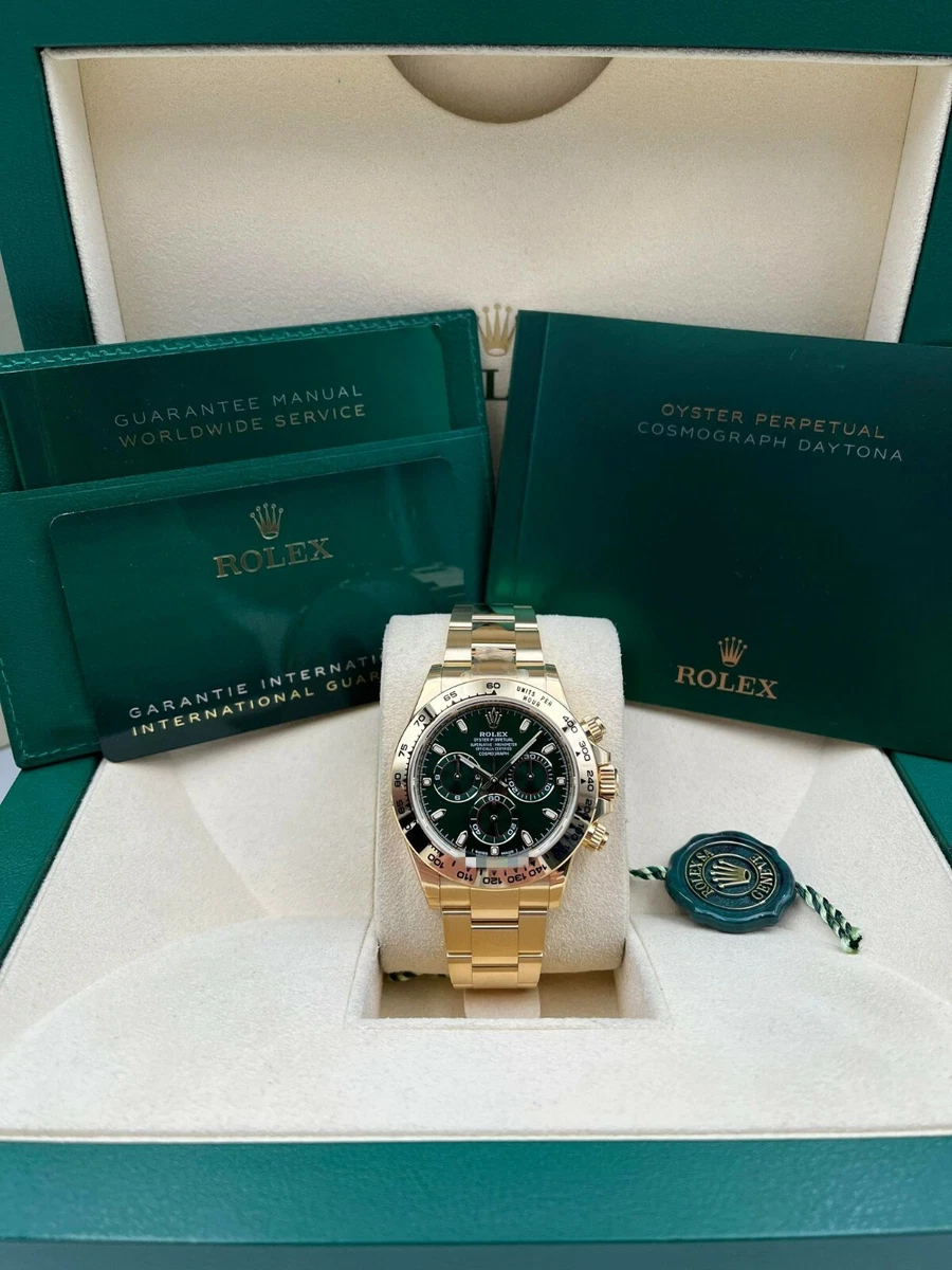 Rolex 116508 Gold Green Dial 2022+ | eBay