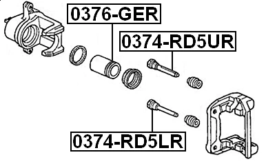CILINDRO PISTÓN (TRASERO) - Para Honda CIVIC/CIVIC FERIO 1995-2001 OEM 43215-SH3-931 Foto 2 de 3