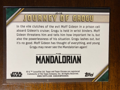 2023 Topps Chrome Star Wars - Journey Of Grogu #JG-15 Encounter