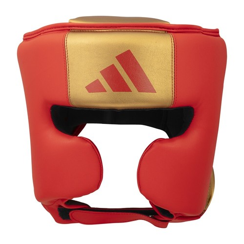 Adidas Pro Boxing Head Guard Cactus Leather Sparring Headguard Training Headgear - Picture 2 of 17