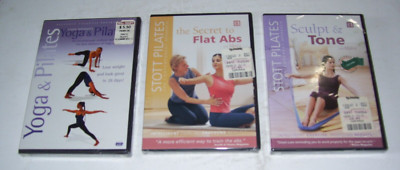 STOTT PILATES THE CONTEMPORARY APPROACH SCULPT TONE FLAT ABS 3 *SEALED* DVDS