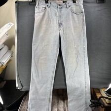 Vintage 90s LEVIS 530 Regular Fit Light Wash Jeans 38x31 Orange Tab - Stained