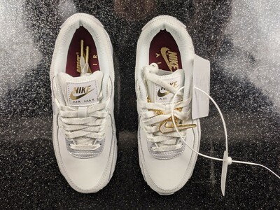 nike air max 90 white gold chain