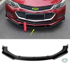 Fits For Chevy Cruze 2016-2019 Front Bumper Spoiler Splitter Lip Glossy Black