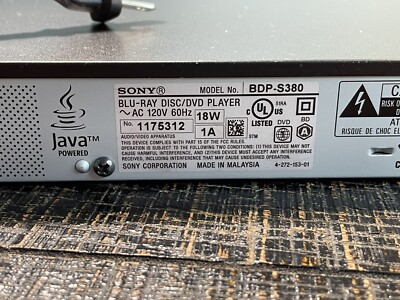 SONY Blu-rayディスク/DVDプレーヤー BDP-S380 BDP-S380 | ブルーレイディスクプレーヤー／DVDプレーヤー | ソニー