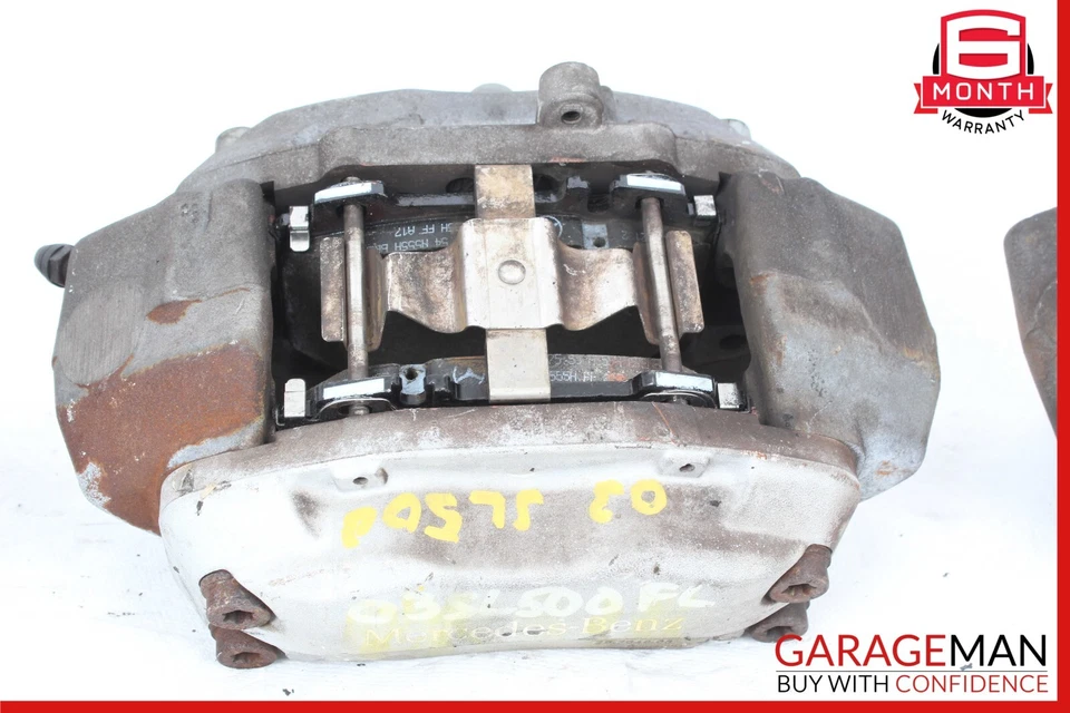 Комплект из 4 передних и задних тормозных суппортов 00-06 Mercedes R230 SL500 S500 - Изображение 3 из 4