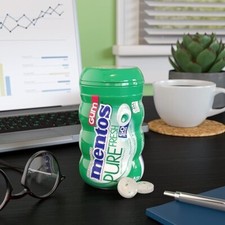 Mentos Pure Fresh Sugar-Free Chewing Gum , Spearmint, 50 Piece Pack of 4 