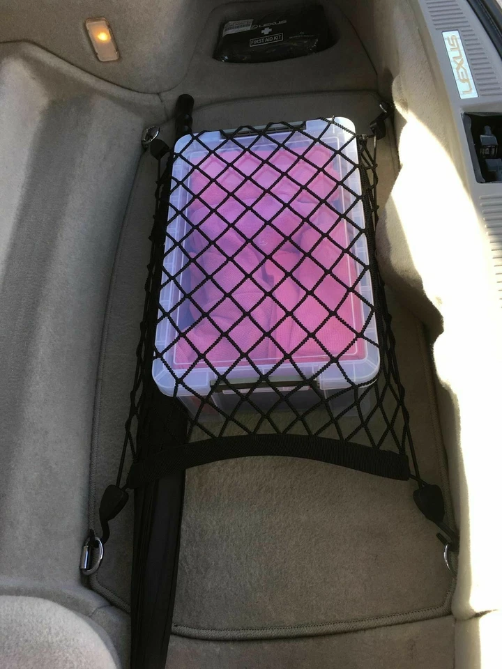 Rear Trunk Floor Style Organizer Cargo Net for LEXUS SC300 SC400 SC430 1992-2010 - Image 4 of 4