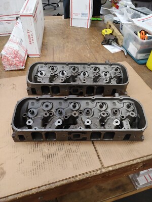 1969 1970 BBC Big Block Chevy 402 454 Rectangle Port Heads 3964291