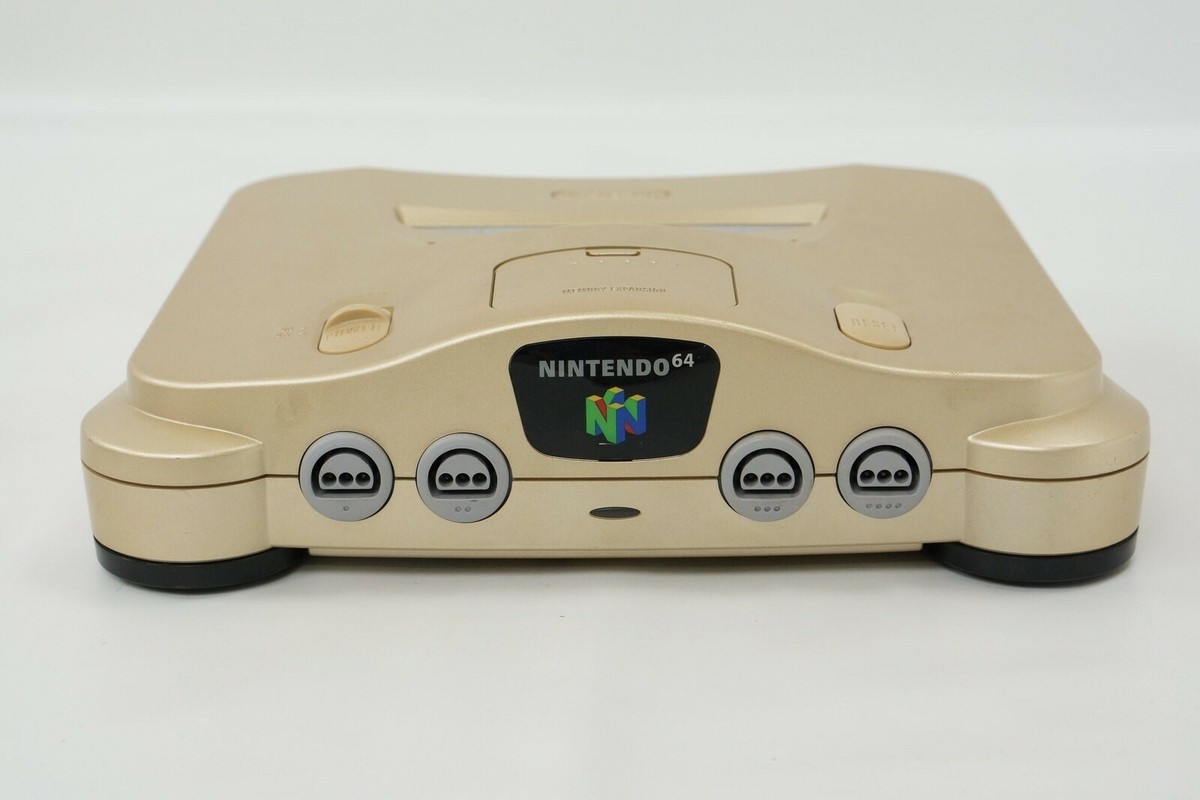 Nintendo 64 GOLD Console NUS-001 wz Expansion Pak Tested System
