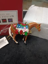2005 "HAPPY HOLIDAYS" Retired Trail of Painted Ponies Christmas Ornament