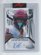 Xavier Hutchinson 2023 Leaf Metal Sealed Proof with Autograph Serial #1/1