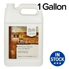 UltraCruz Flax Oil Blend Supplement for Horses and Livestock, 1 Gallon