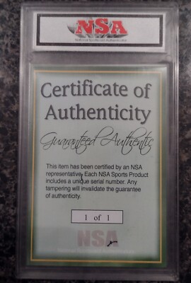 Michael Jordan Lebron James authentic NSA Cut 1/1 Dual Game Used