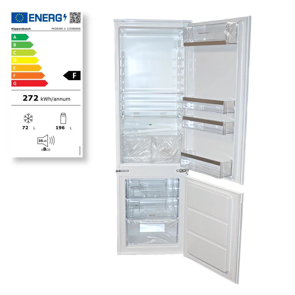 Einbau-Kühl-Gefrier-Kombination 178 cm Weiß – Küppersbusch FKG8300.1i