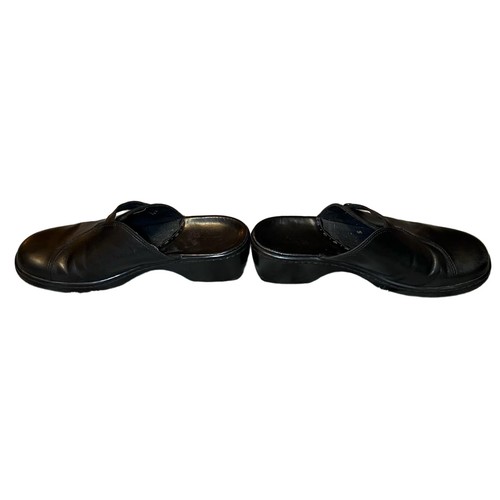 Clarks Clogs Mules Womens 8M Black Slip On Comfort Strap Accent Casual Chic - Picture 5 of 13