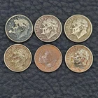 (6) Coins 1969 81 88 91 03 04 Roosevelt Dime Black Beauty Improperly Annealed
