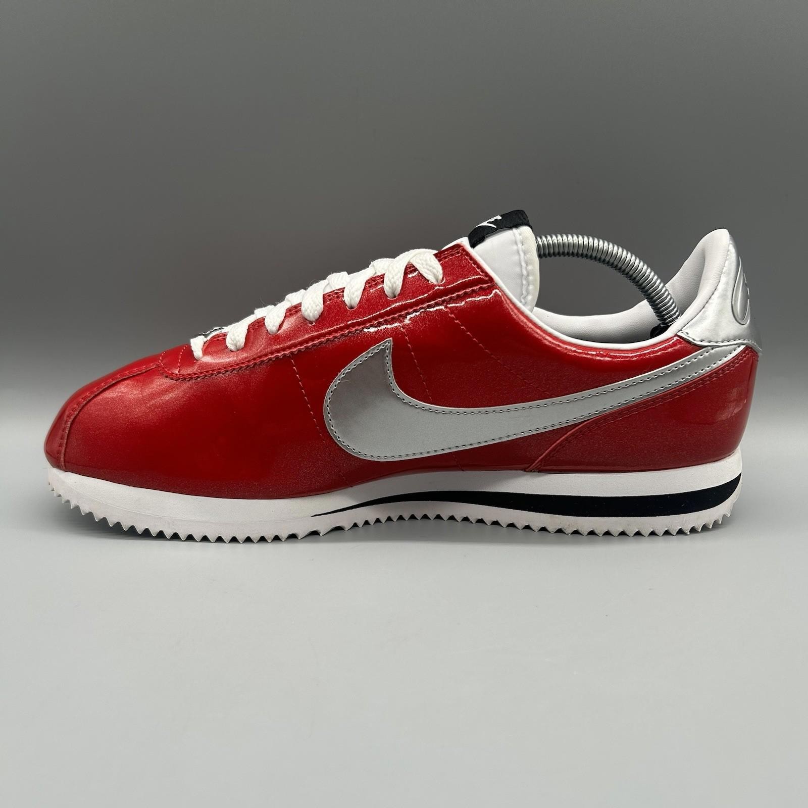 2016 Nike Cortez Basic Premium QS Toffee Apple Gym Red 819721-600 Mens Uk 10 image 3