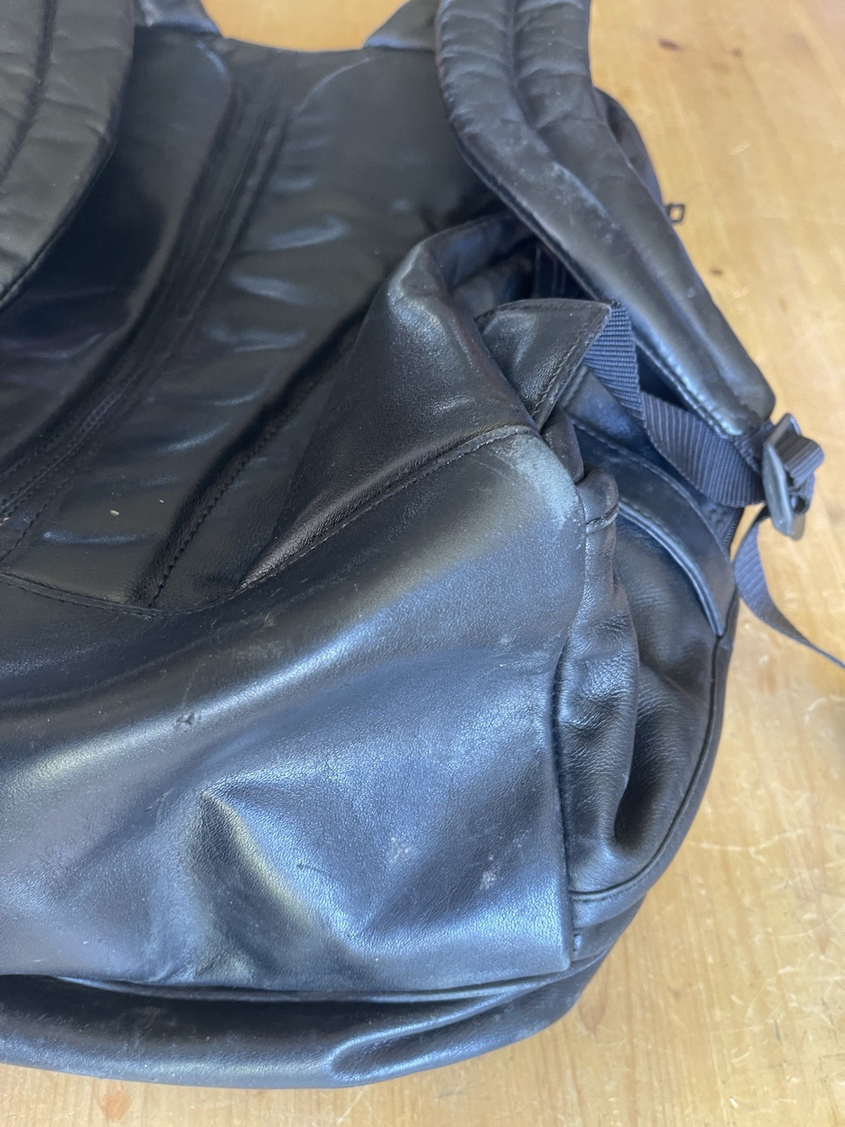 Tumi Black Leather Backpack - image 6