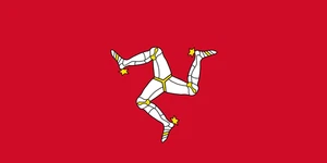 Isle of Man Flag Self Adhesive Sticker